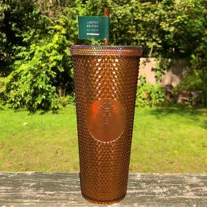 Limited Edition celebrating Starbucks 50th year anniversary studded cold cup.